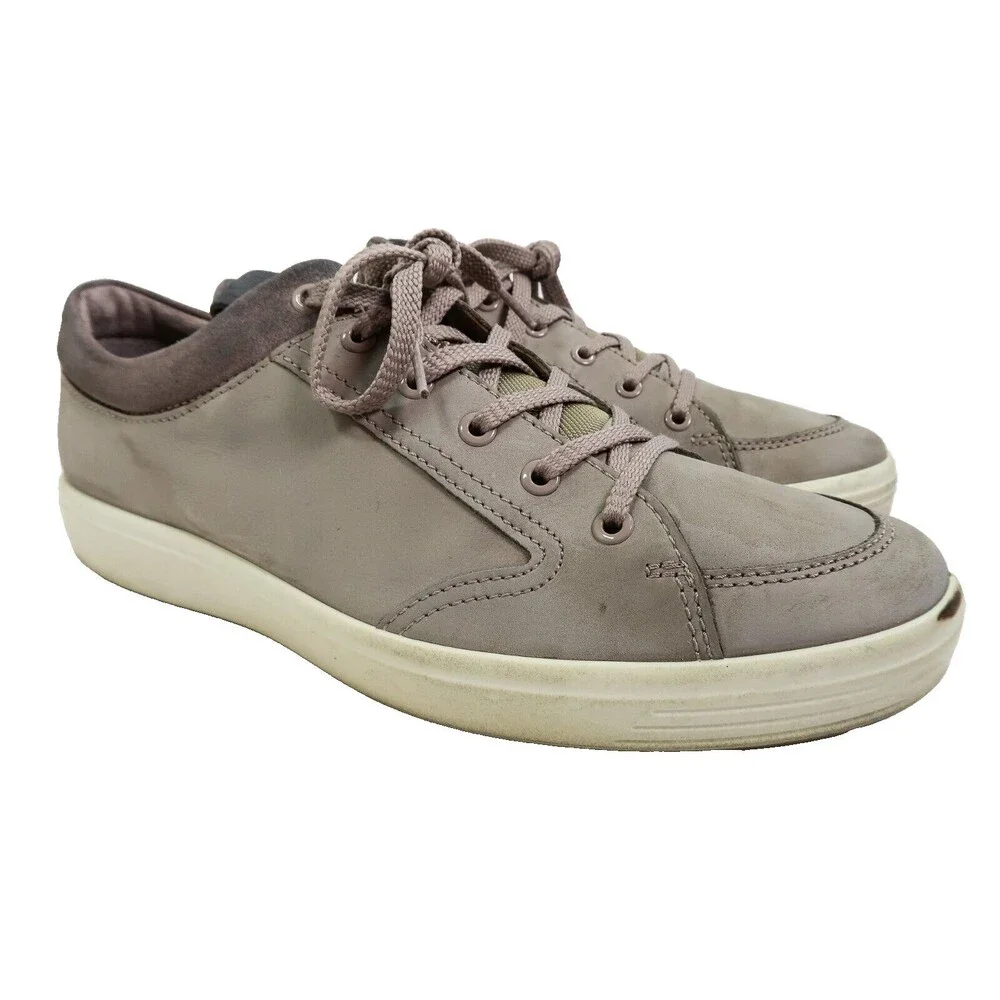 ECCO Soft 7 Tie 2.0 Sneaker Lace Up Low Top Men's US 10-10.5 EU 44 Slate